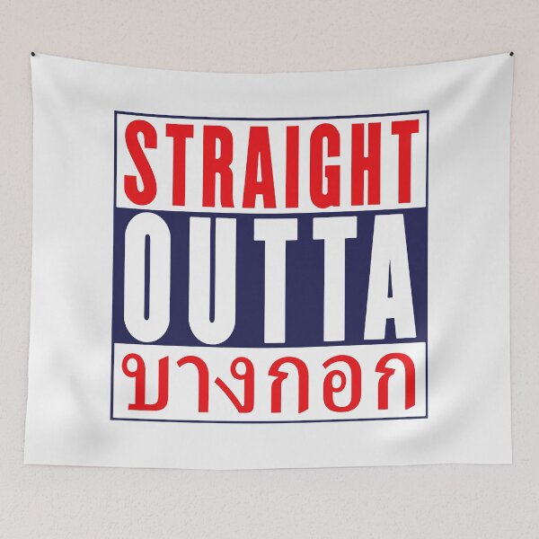 Item preview, Straight Outta Bangkok; Thailand; designed and sold by StickerApe.