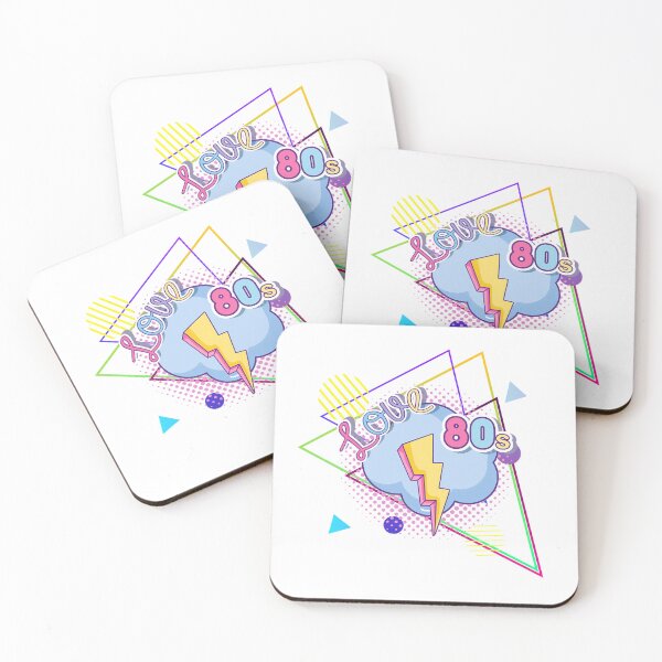 Item preview, Retro 80s Love and Lightning Design designed and sold by M-ormin.