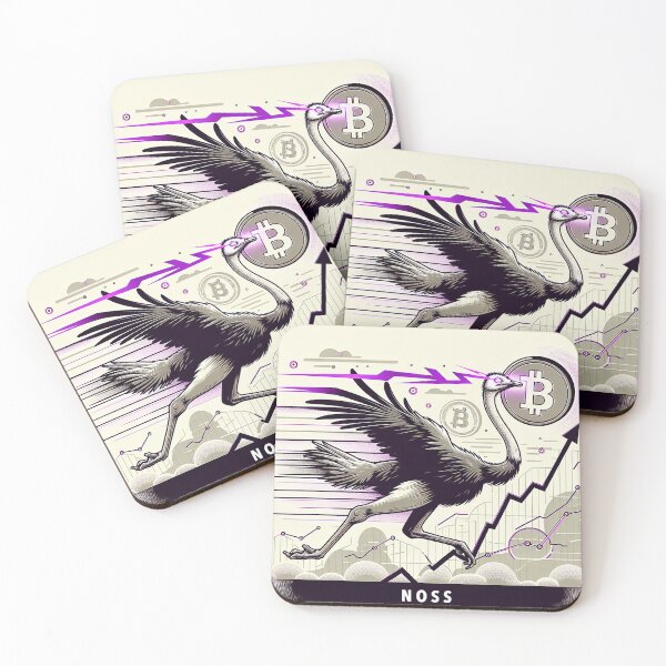 Item preview, $NOSS "Graceful Surge: Ostrich Unleashes Purple Lightning" designed and sold by zzz888.