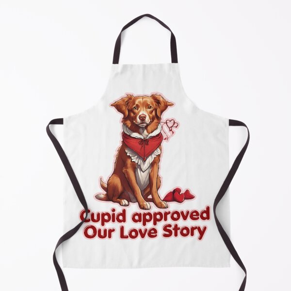 Item preview, Valentine Cupid New Scotia Retriever Dog  - Cupid approved our love story. Happy Valentines Day  designed and sold by GoodyPaws.