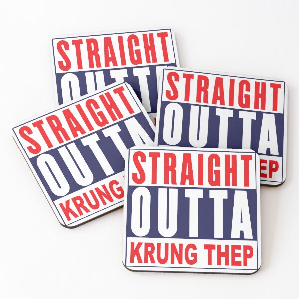 Item preview, Straight Outta Krung Thep; Thailand; designed and sold by StickerApe.