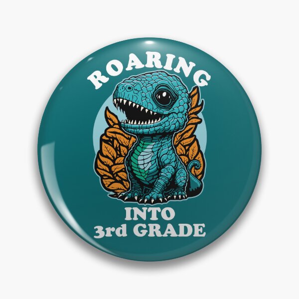 Item preview, Roaring Into 3rd Grade - Cute Dinosaur Back To School Graphic for Kids designed and sold by TMBTM.