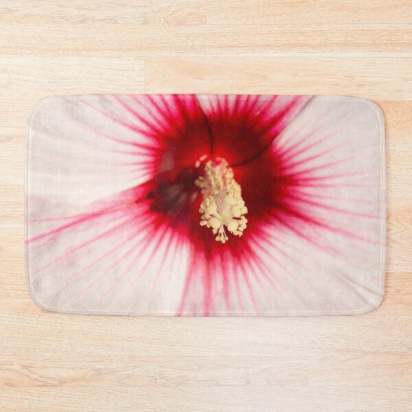 Item preview,  Pale Pink Hibiscus Bloom with Hot Red Heart designed and sold by Georgia Mizuleva.