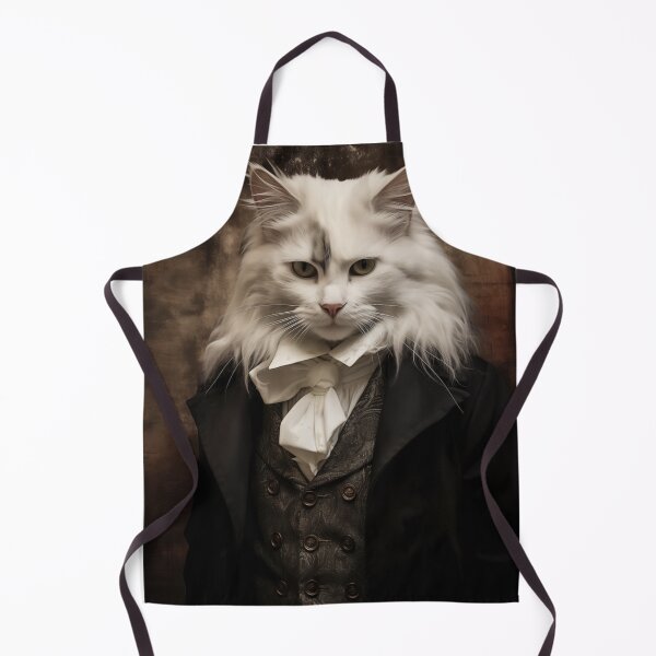 Item preview, White Cat in Suit designed and sold by BroccolinPeach.
