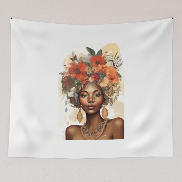 Item preview, Golden Girl in colorfull flower designed and sold by COMPKSHOP.