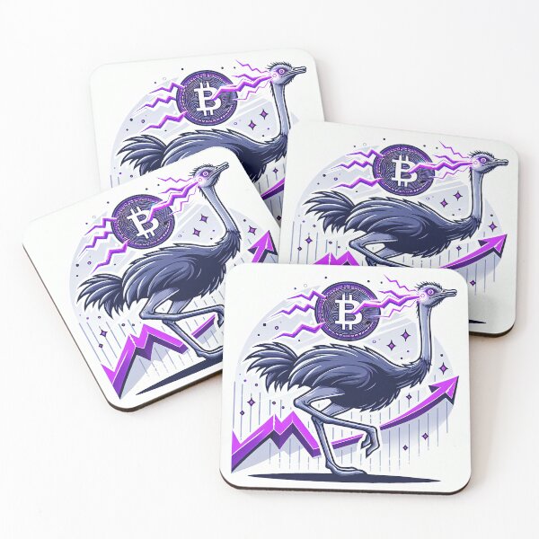 Item preview, $NOSS "Graceful Surge: Ostrich Unleashes Purple Lightning" designed and sold by zzz888.