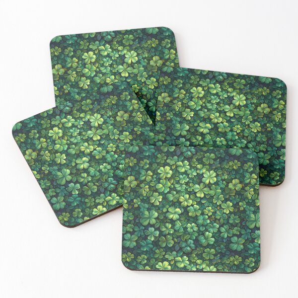 Item preview, Verdant Clover Sea - St. Patrick's Day Seamless Green Pattern designed and sold by VoyteksDesigns.