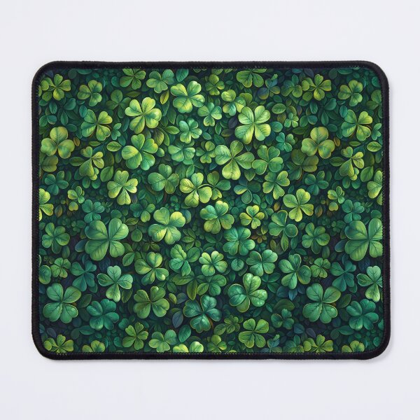 Item preview, Verdant Clover Sea - St. Patrick's Day Seamless Green Pattern designed and sold by VoyteksDesigns.