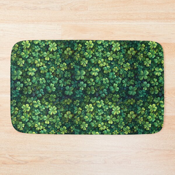 Item preview, Verdant Clover Sea - St. Patrick's Day Seamless Green Pattern designed and sold by VoyteksDesigns.