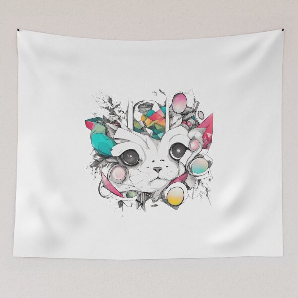Item preview, Cute cat aesthetic  vector design  designed and sold by futureconcept.