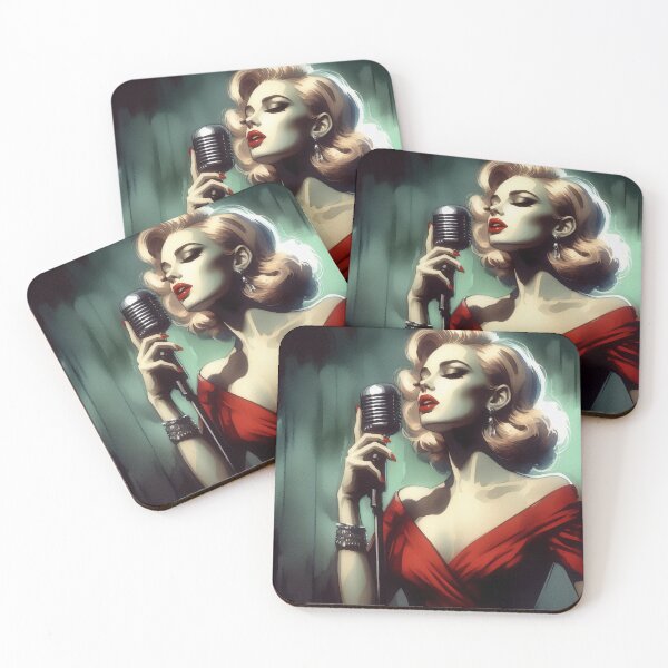 Item preview, Blonde Singer in a Red Dress [Noir] designed and sold by RESToRAPTOR.