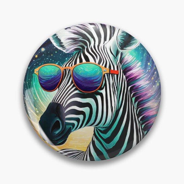Item preview, Cool zebra music lover in colorful aurora borealis designed and sold by Tomi Robert.