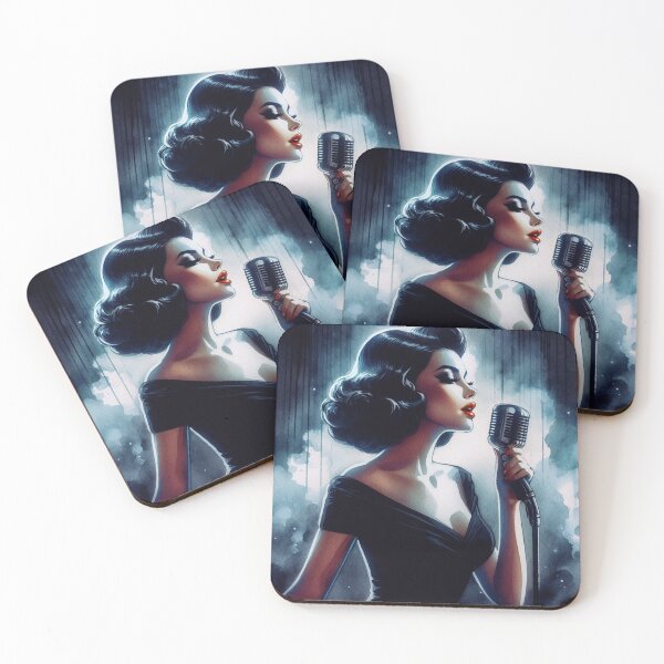 Item preview, Woman Singer in a Black Dress [Noir] designed and sold by RESToRAPTOR.