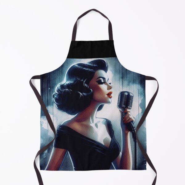 Item preview, Woman Singer in a Black Dress [Noir] designed and sold by RESToRAPTOR.