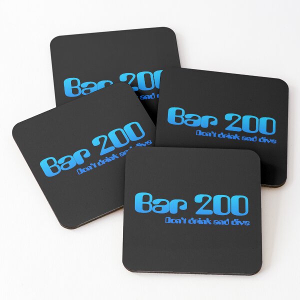 Item preview, Bar 200 - scuba diving funny logo designed and sold by Twenty Twenty Visions.