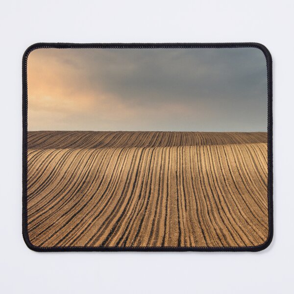 Item preview, Plowed field and sunset sky landscape designed and sold by goceris.