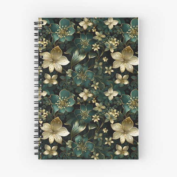 Item preview, Golden Shamrock Elegance - Luxurious St. Patrick's Day Floral Seamless Pattern designed and sold by VoyteksDesigns.