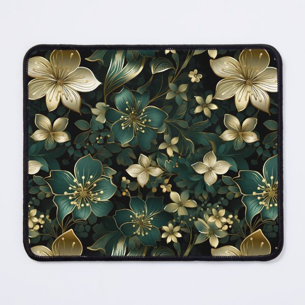 Item preview, Golden Shamrock Elegance - Luxurious St. Patrick's Day Floral Seamless Pattern designed and sold by VoyteksDesigns.