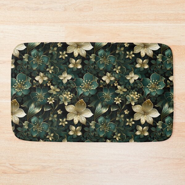 Item preview, Golden Shamrock Elegance - Luxurious St. Patrick's Day Floral Seamless Pattern designed and sold by VoyteksDesigns.
