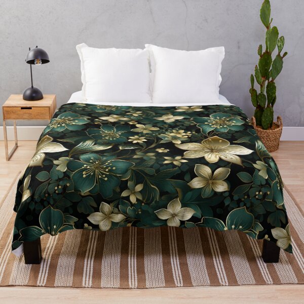 Item preview, Golden Shamrock Elegance - Luxurious St. Patrick's Day Floral Seamless Pattern designed and sold by VoyteksDesigns.