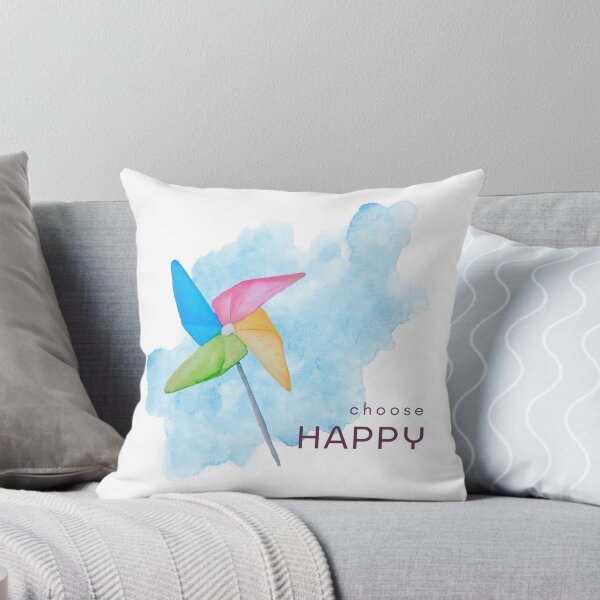 Item preview, Choose Happiness Pinwheel in Sky designed and sold by MapleLeaf.