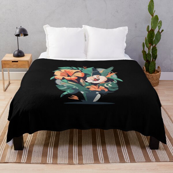 Item preview, Touquet of wild plants - tropical leaves and flowers designed and sold by desinganddecor.