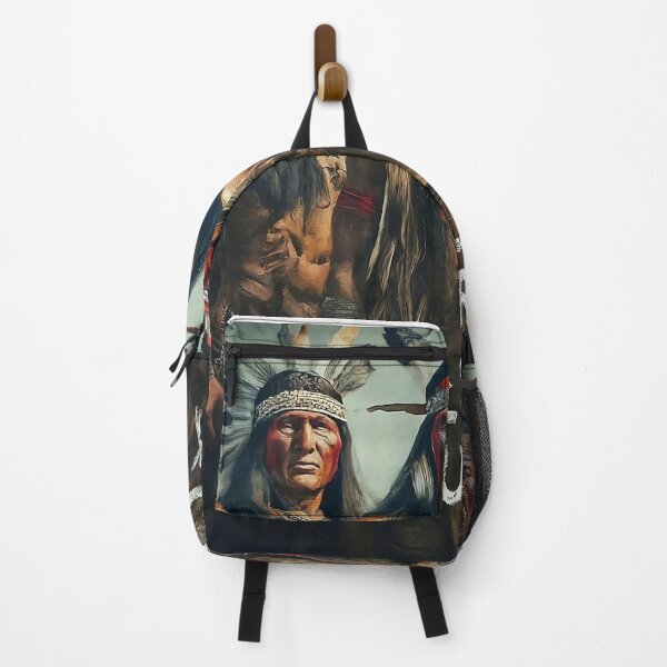 Item preview, Native American Warrior Males Folk Art Design designed and sold by Luxpavo.