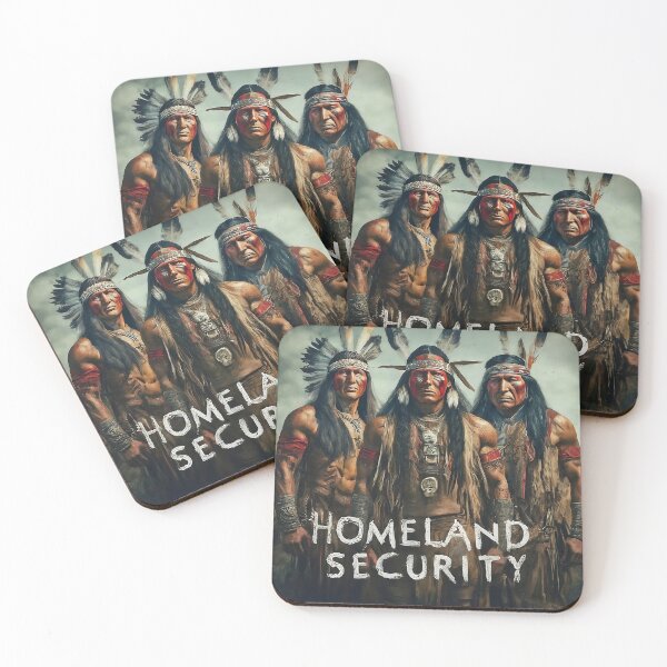 Item preview, Native American Warrior Males Folk Art Design designed and sold by Luxpavo.