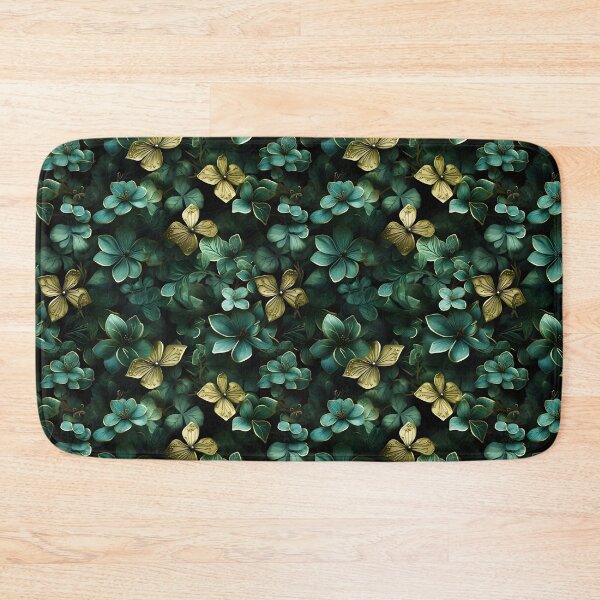 Item preview, Enchanted Clover & Butterfly - St. Patrick's Day Golden Splendor Seamless Pattern designed and sold by VoyteksDesigns.