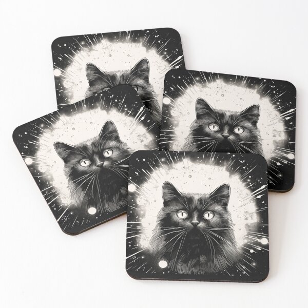Item preview, Black Cat T-Shirt designed and sold by ArtLus.