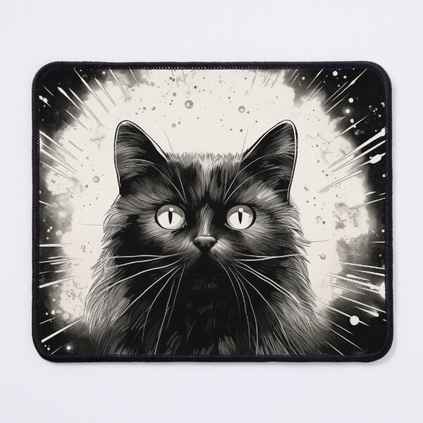 Item preview, Black Cat T-Shirt designed and sold by ArtLus.