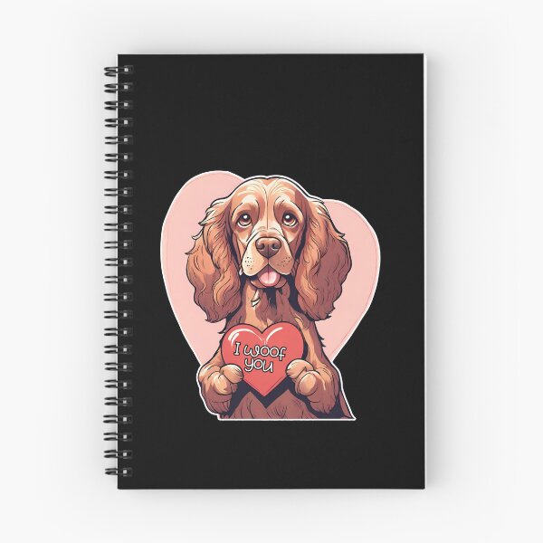Item preview, Cute Valentine Cocker Spaniel Dog "I Woof You" - Happy Valentine's Day  designed and sold by GoodyPaws.