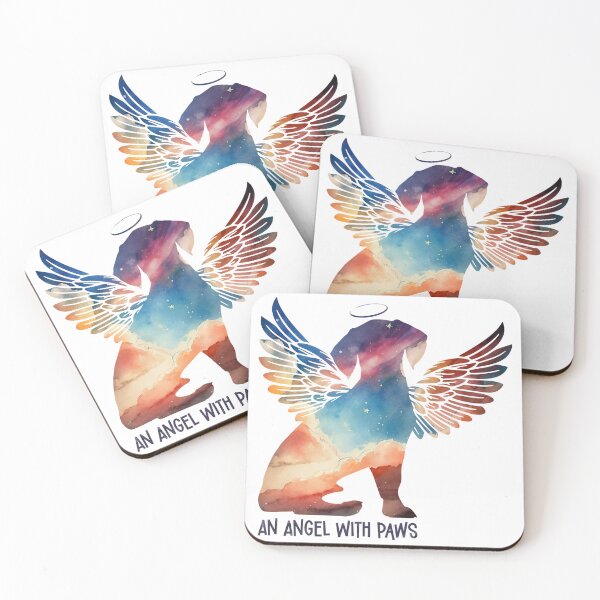 Item preview, Beagle Angel Wings Rainbow Bridge Pet Loss keepsakes designed and sold by ElizInspires.