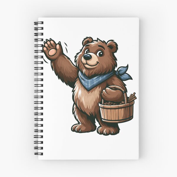 Item preview, Friendly Bear Illustration designed and sold by Pattern-Parade.