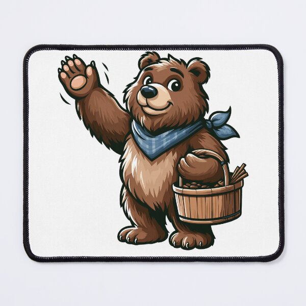 Item preview, Friendly Bear Illustration designed and sold by Pattern-Parade.