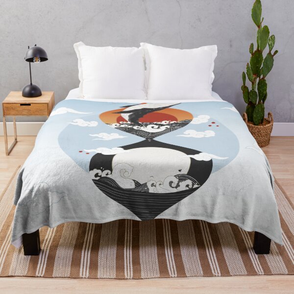 Item preview, Whale of a Time Humpback Hourglass Asian Art designed and sold by 84collective.