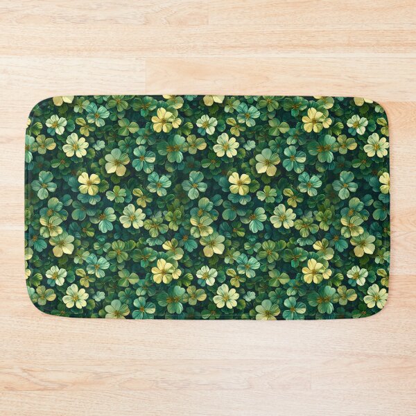 Item preview, Verdant Charm - St. Patrick's Day Clover Cluster Seamless Pattern designed and sold by VoyteksDesigns.