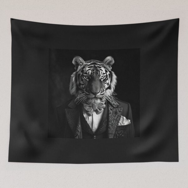 Item preview, Tiger In Victorian Era Suit Gentleman Art  designed and sold by redstar19.
