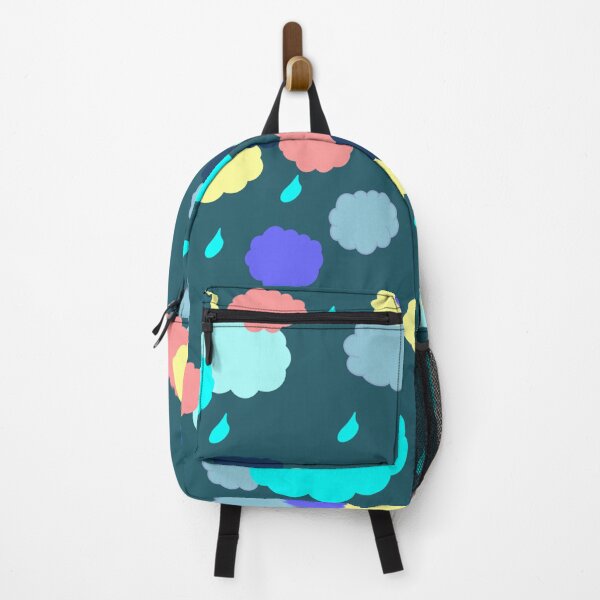 Item preview, Colorful clouds on turquoise background designed and sold by VivianVirtue.