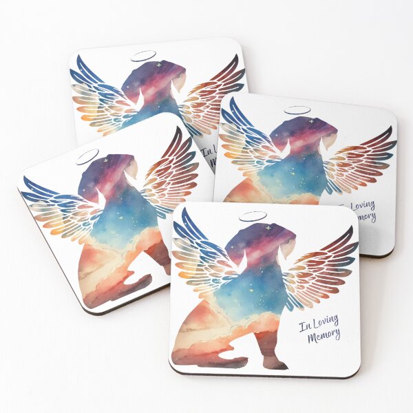 Item preview, Beagle Angel Wings Rainbow Bridge Pet Loss keepsakes designed and sold by ElizInspires.