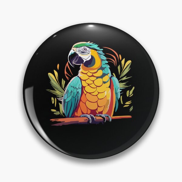 Item preview, Colorful parrot from tropical forests designed and sold by desinganddecor.