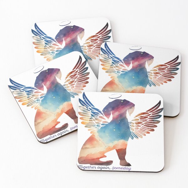Item preview, Beagle Angel Wings Rainbow Bridge Pet Loss keepsakes designed and sold by ElizInspires.