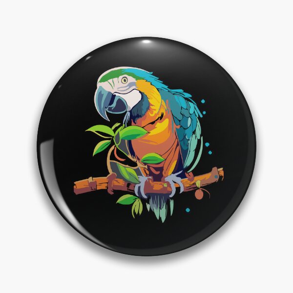 Item preview, Colorful parrot from tropical forests designed and sold by desinganddecor.