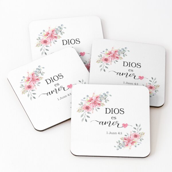 Item preview, Dios es amor, spanish bible verse designed and sold by latiendadearyam.