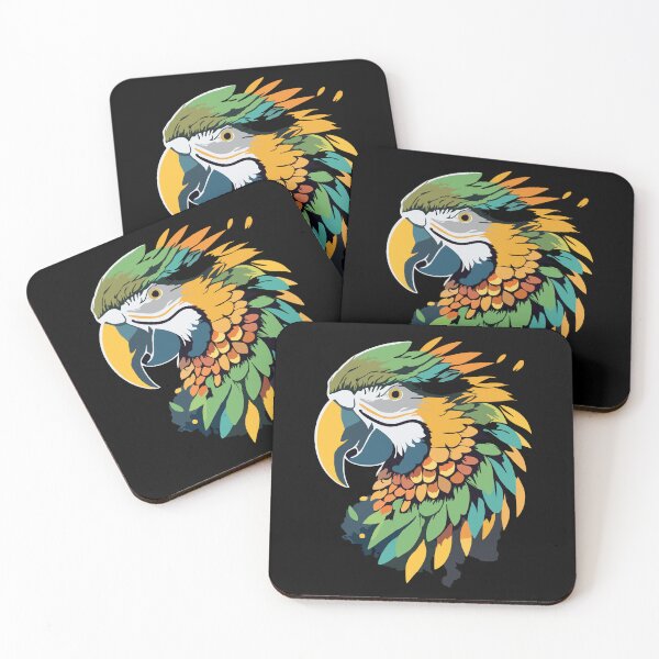 Item preview, Colorful parrot from tropical forests designed and sold by desinganddecor.