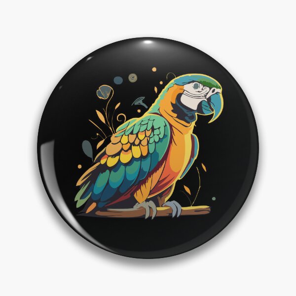 Item preview, Colorful parrot from tropical forests designed and sold by desinganddecor.