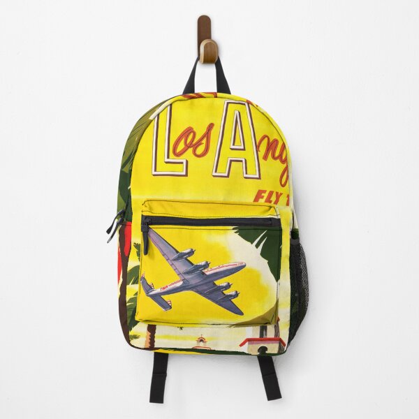 Item preview, Fly to LOS ANGELES USA Airlines Retro American Travel Advertisement designed and sold by retroposters.