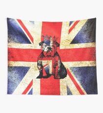 British Bulldog Crown Wall Tapestry