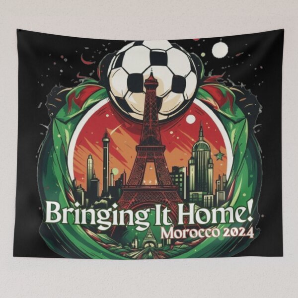Item preview, Morocco "Bringing it Home" Soccer Paris 2024 Fan Art 2 designed and sold by StuartGraceShop.