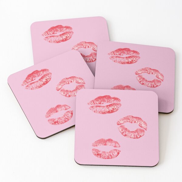Item preview, Lips Kisses Smooches Pattern 1 - Pretty Pink designed and sold by Daniel Bevis Design.